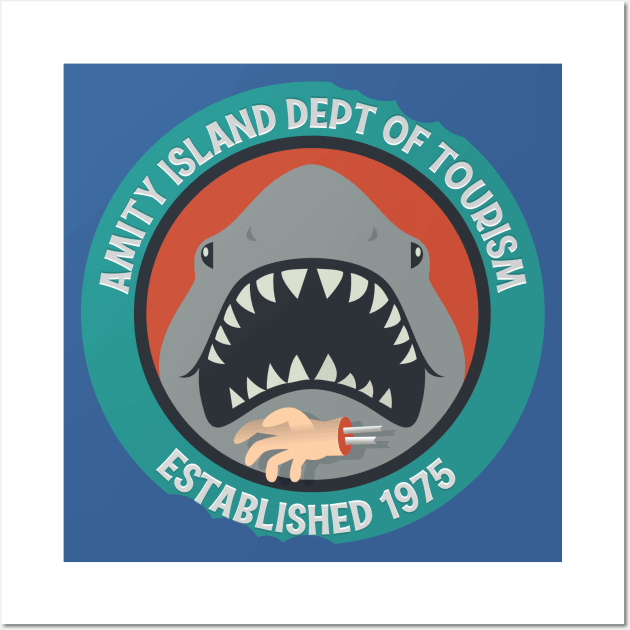 Amity Island Department of Tourism Wall Art by Corey Smith Creative